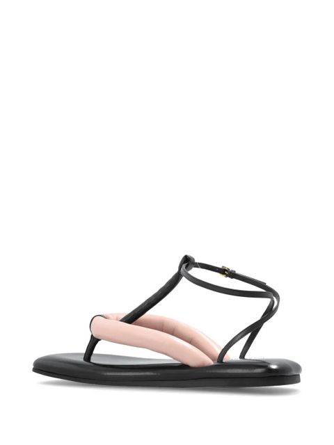 Givenchy Boudoir padded leather flip-flops - Black