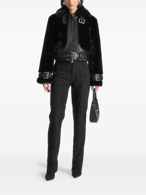 Manière De Voir Deya zip-up biker jacket - Black - zdjęcie produktu nr 2