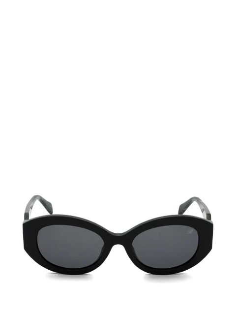 Blumarine oval-frame sunglasses - Black - zdjęcie produktu nr 1