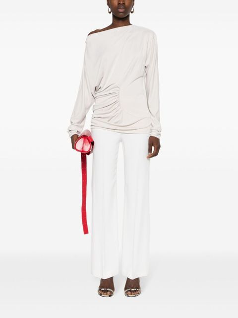 KHAITE The Ciro ruched top - Grey