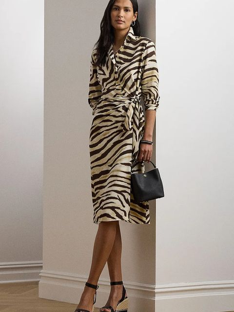 Lauren Ralph Lauren sukienka kolor brązowy mini prosta 200970833 - zdjęcie produktu nr 1