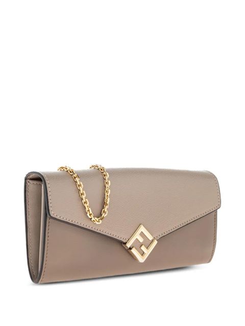 FENDI logo-fastening shoulder bag - Neutrals