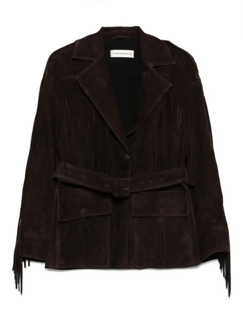 Nour Hammour Cassidy suede jacket - Brown - zdjęcie produktu nr 1