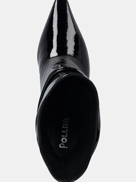 Pollini botki damskie kolor czarny na szpilce SA21267M0NTT0000