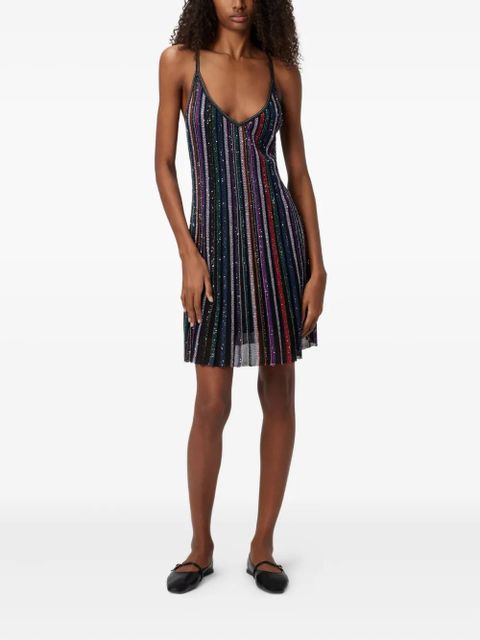Missoni sequin-striped mini dress - Black - zdjęcie produktu nr 2