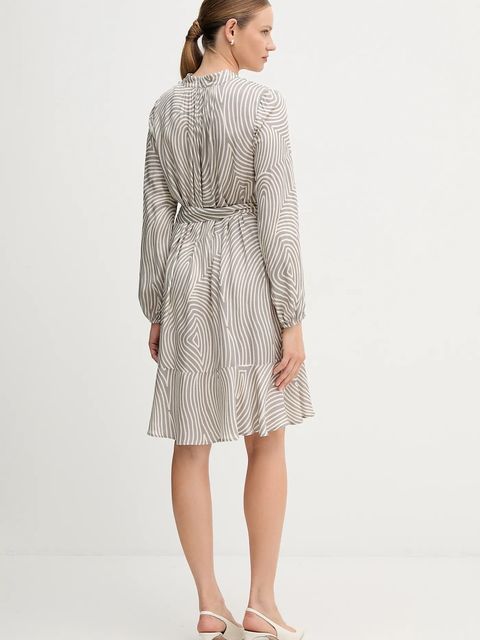 Marc Aurel sukienka wiskozowa kolor szary mini oversize 6577-1000-24812