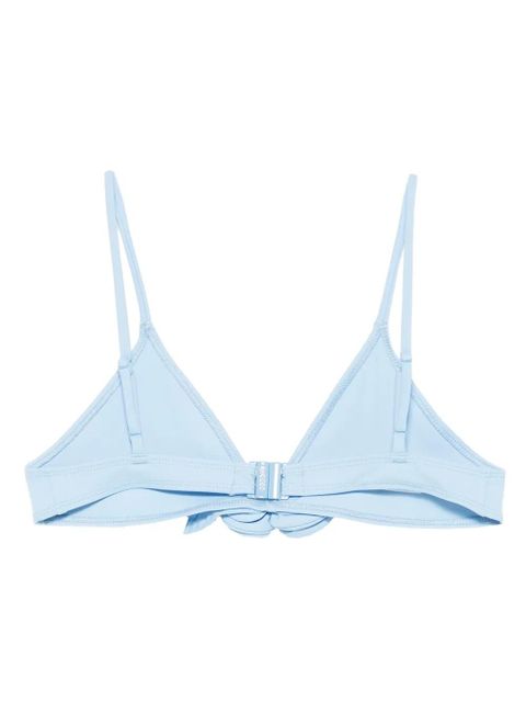 Coperni bow-detail ribbed bikini top - Blue - zdjęcie produktu nr 2