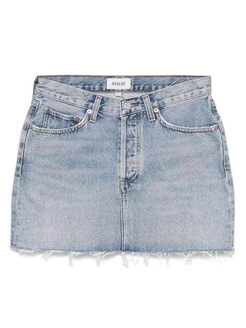 AGOLDE V-waist Mini skirt - Blue - zdjęcie produktu nr 1