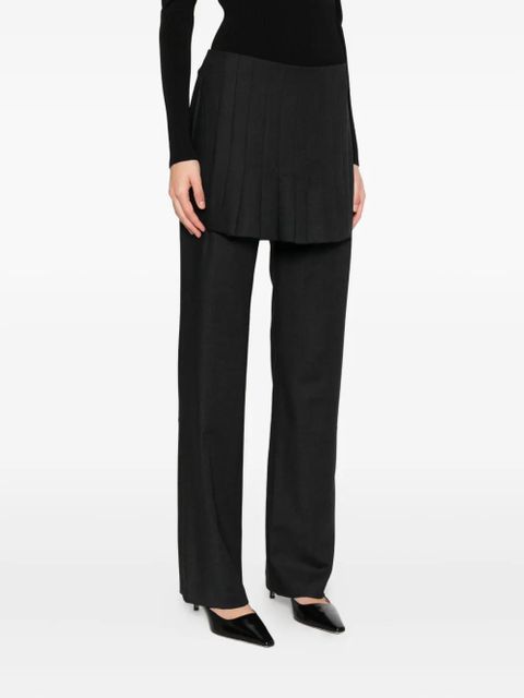 Paloma Wool Andrale skirt-appliqué trousers - Black