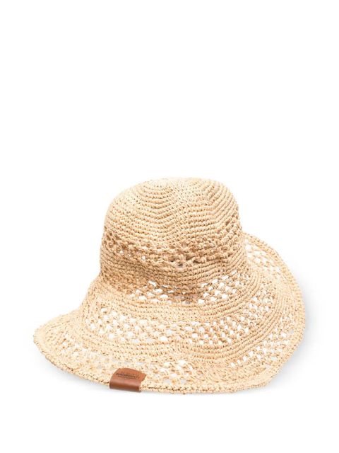 Ruslan Baginskiy straw knit hat - Neutrals - zdjęcie produktu nr 1