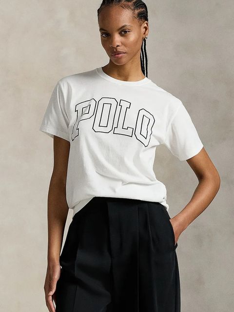 Polo Ralph Lauren t-shirt bawełniany damski kolor biały 211971710 - zdjęcie produktu nr 1