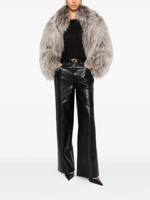 ANINE BING Manon elasticated trousers - Black