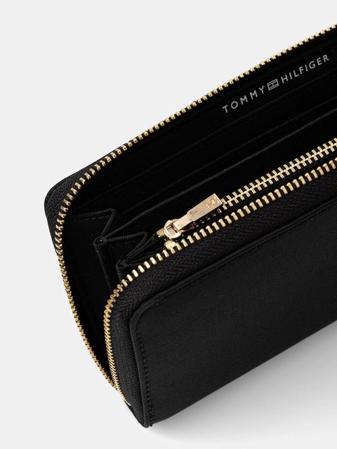 Tommy Hilfiger portfel damski kolor czarny AW0AW17750