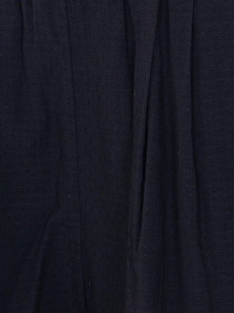 Eleh elasticated embroidered shorts - Black