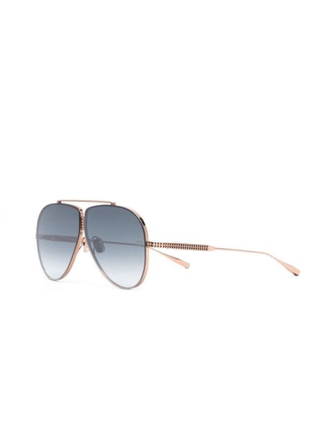VALENTINO GARAVANI EYEWEAR pilot-frame sunglasses - Gold - zdjęcie produktu nr 2