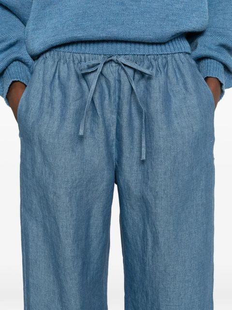 Róhe drawstring palazzo pants - Blue