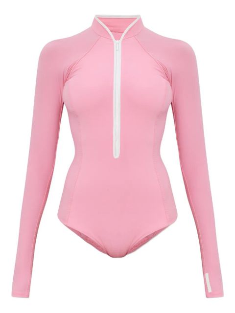 Hunza G Tyra long-sleeved zip-up swimsuit - Pink - zdjęcie produktu nr 1