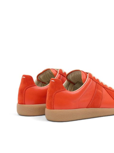 Maison Margiela Replica suede leather sneakers - Orange