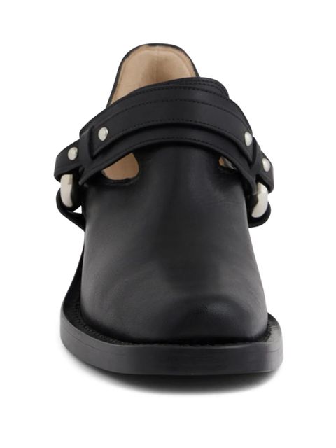 Rabanne XL Link biker ankle boots - Black