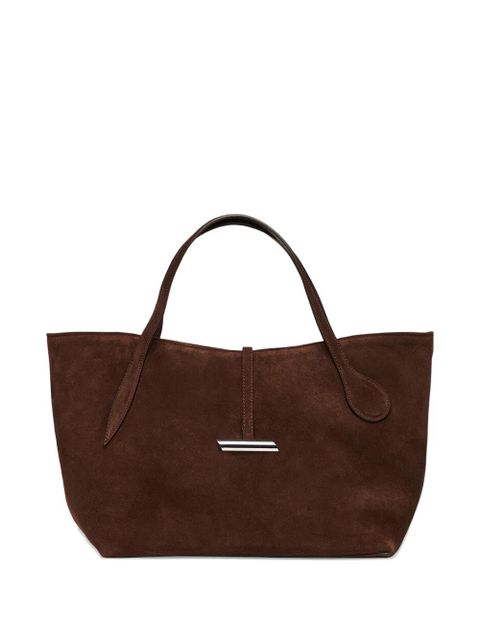 Liffner petite penne calf suede tote bag - Brown - zdjęcie produktu nr 1