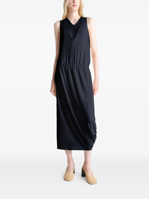 LEMAIRE draped double layer midi dress - Black - zdjęcie produktu nr 2