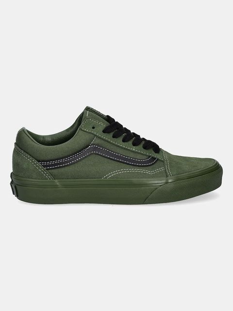 Vans tenisówki zamszowe Old Skool kolor zielony VN000D6W2031 - zdjęcie produktu nr 2