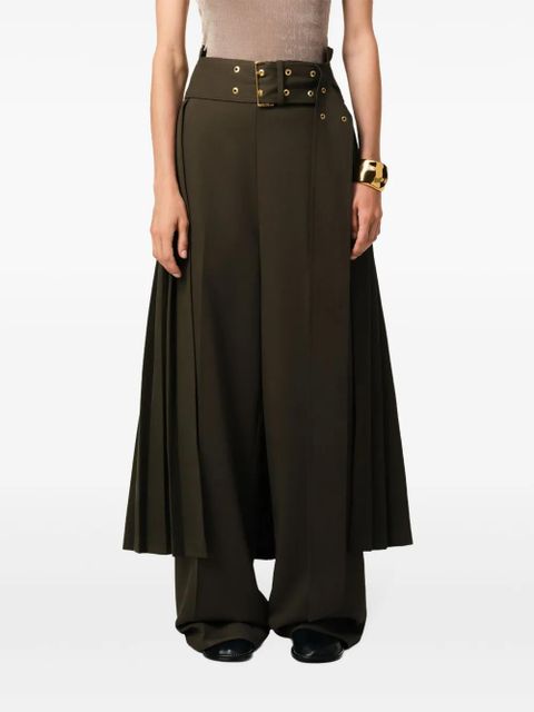 AMI Paris pleated skirt - Green