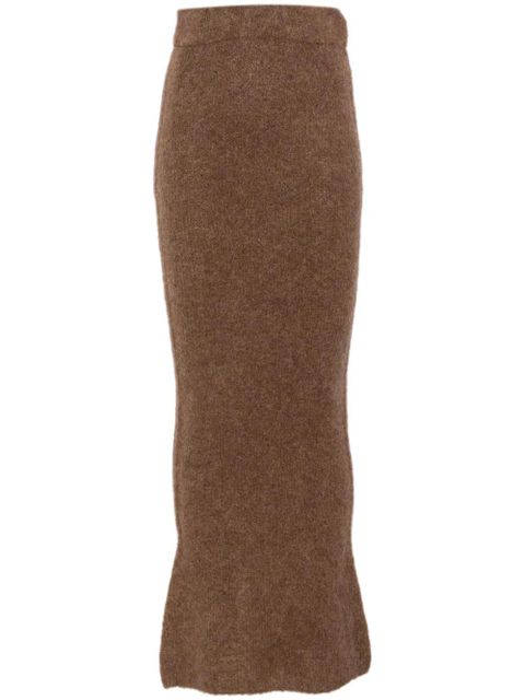 ENTIRE STUDIOS knitted maxi skirt - Brown - zdjęcie produktu nr 1