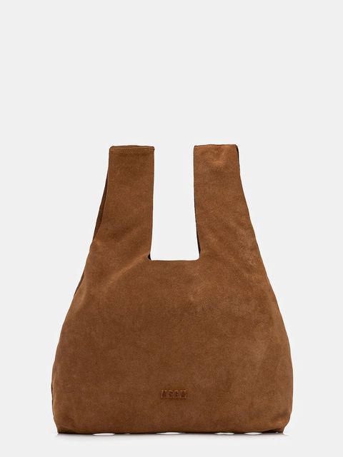 MSGM torebka zamszowa kolor brązowy 3941MDZ65.966 - zdjęcie produktu nr 1