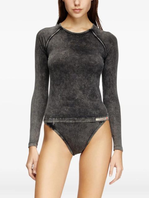 Diesel faded long-sleeve top - Black