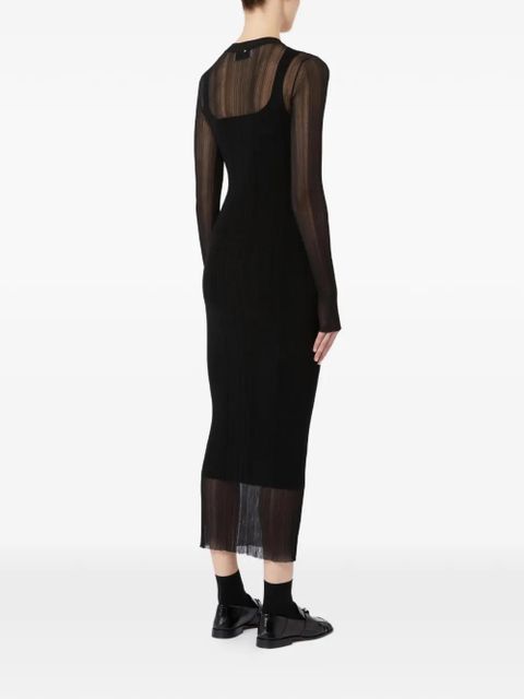 Sportmax Spxcaro ribbed knit midi dress - Black
