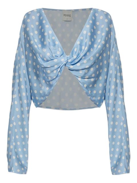 Posse polka-dot blouse - Blue - zdjęcie produktu nr 1