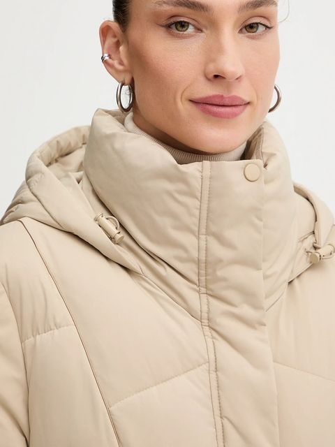 BOSS kurtka kolor beżowy zimowa 50546845