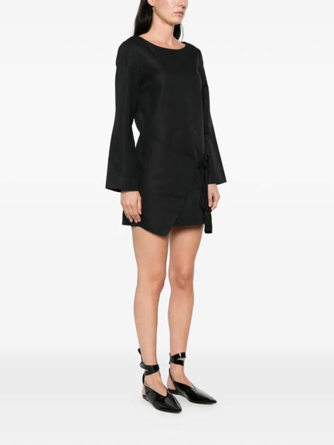 Posse Yvette wrap mini dress - Black