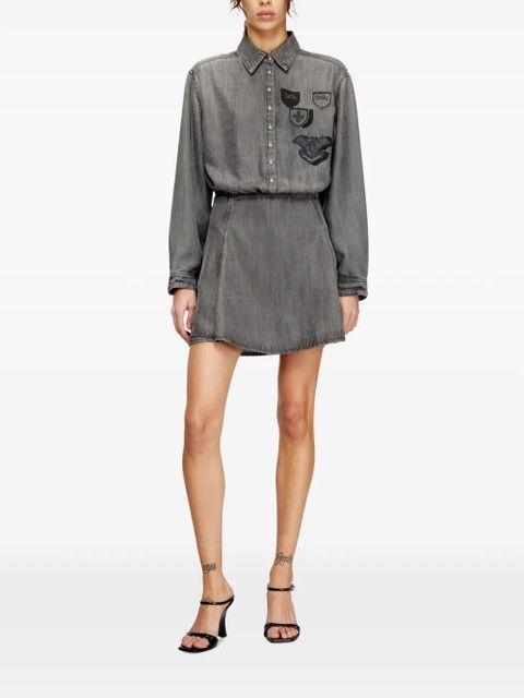 Diesel De-Drevia-S patch mini dress - Grey