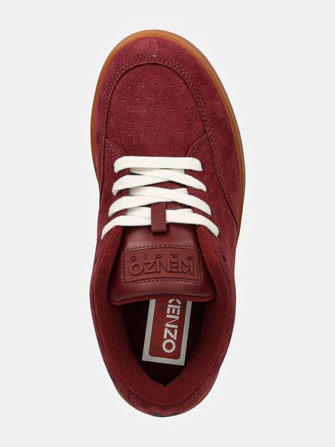 Kenzo sneakersy zamszowe Dome Low Top Sneakers kolor bordowy FD62SN061L56.23