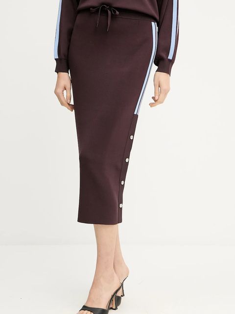 Pinko spódnica kolor bordowy midi prosta 105393 A2FQ - zdjęcie produktu nr 1