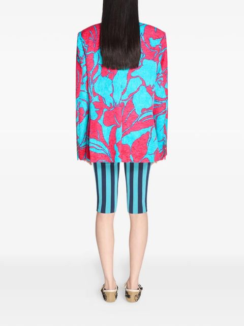 DRIES VAN NOTEN double-breasted jacquard blazer - Pink