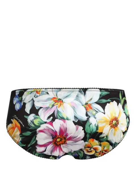 Dolce & Gabbana floral-print briefs - Black - zdjęcie produktu nr 2