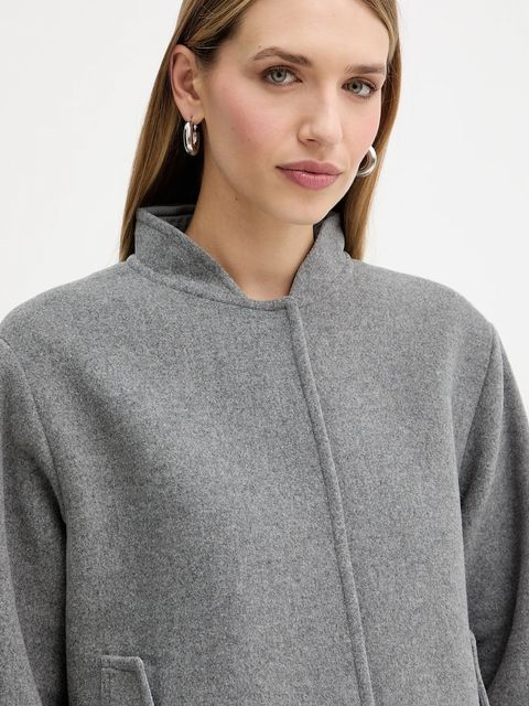 Marella kurtka z dodatkiem wełny Emme by Marella kolor szary przejściowa 2525086072200