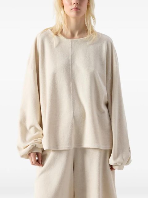 American Vintage Fuxow long-sleeved cotton sweatshirt - Neutrals