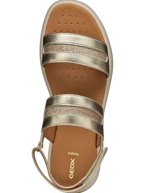 Geox sandały D CAMALEI C damskie kolor złoty na platformie D550NC 0BNEW C2012