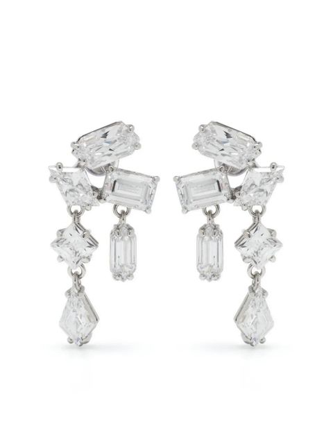Swarovski Mesmera crystal-embellished drop earrings - Silver - zdjęcie produktu nr 1