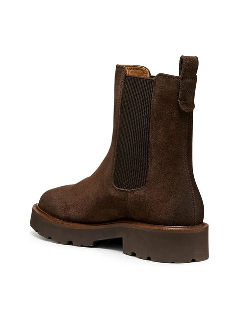 Geox sztyblety D NORIZE damskie kolor brązowy na płaskim obcasie D564ZD 00022 C6006