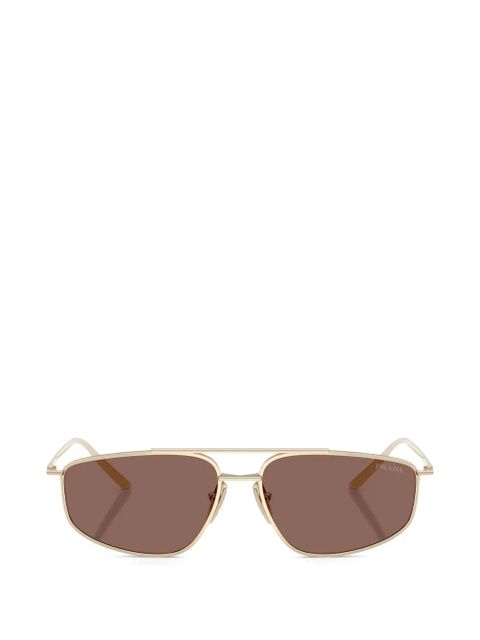 Prada Eyewear geometric-frame sunglasses - Gold - zdjęcie produktu nr 1