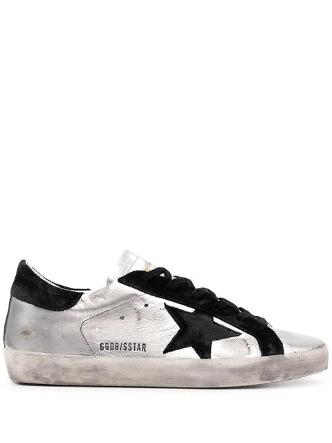 Golden Goose Super-Star leather sneakers - Silver - zdjęcie produktu nr 1