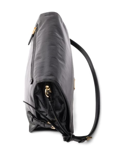 Prada medium leather shoulder bag - Black