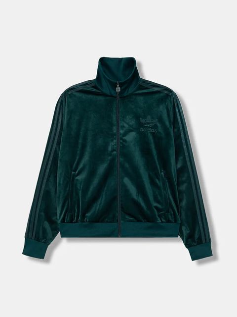 adidas Originals bluza Velvet damska kolor zielony z aplikacją JY2589 - zdjęcie produktu nr 1