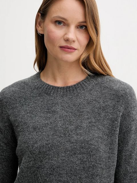 Pepe Jeans sweter z domieszką wełny damski kolor szary PL7000031