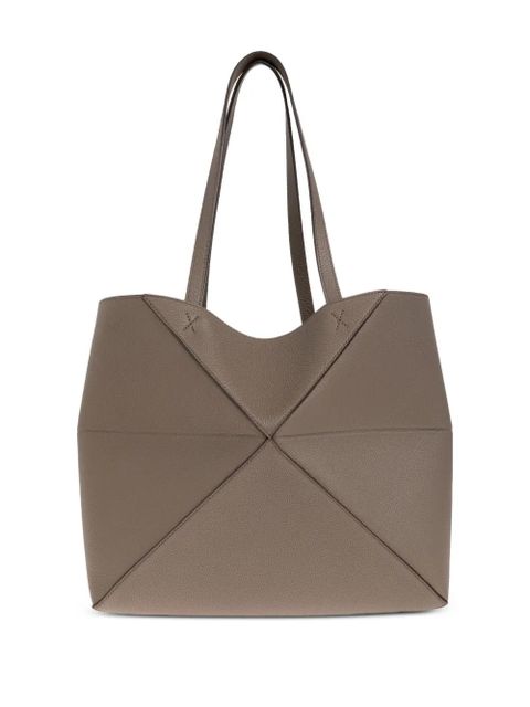 LOEWE medium Puzzle Fold tote bag - Brown